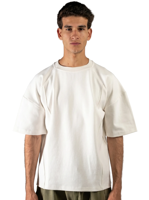 SIGNAL Oversized Tee — Off-White