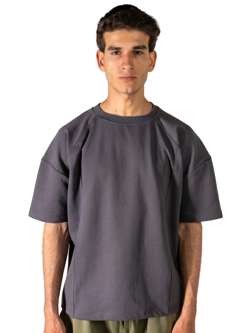 SIGNAL Oversized Tee — Charcoal