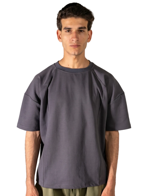 SIGNAL Oversized Tee — Charcoal