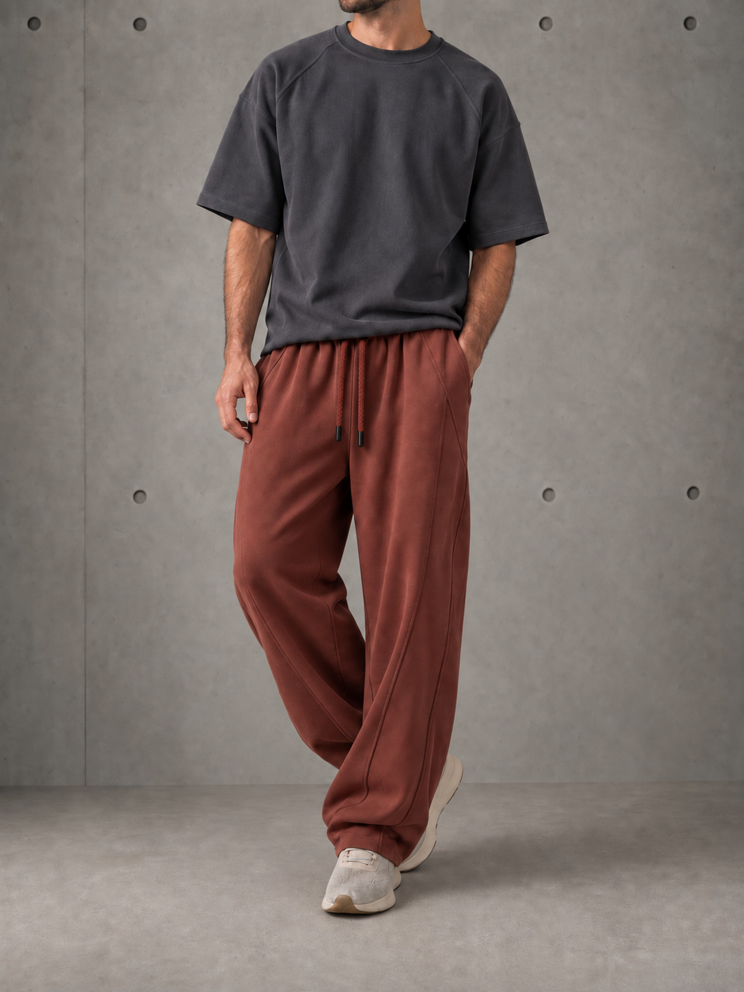 SIGNAL Relaxed Pant — Rust Brown