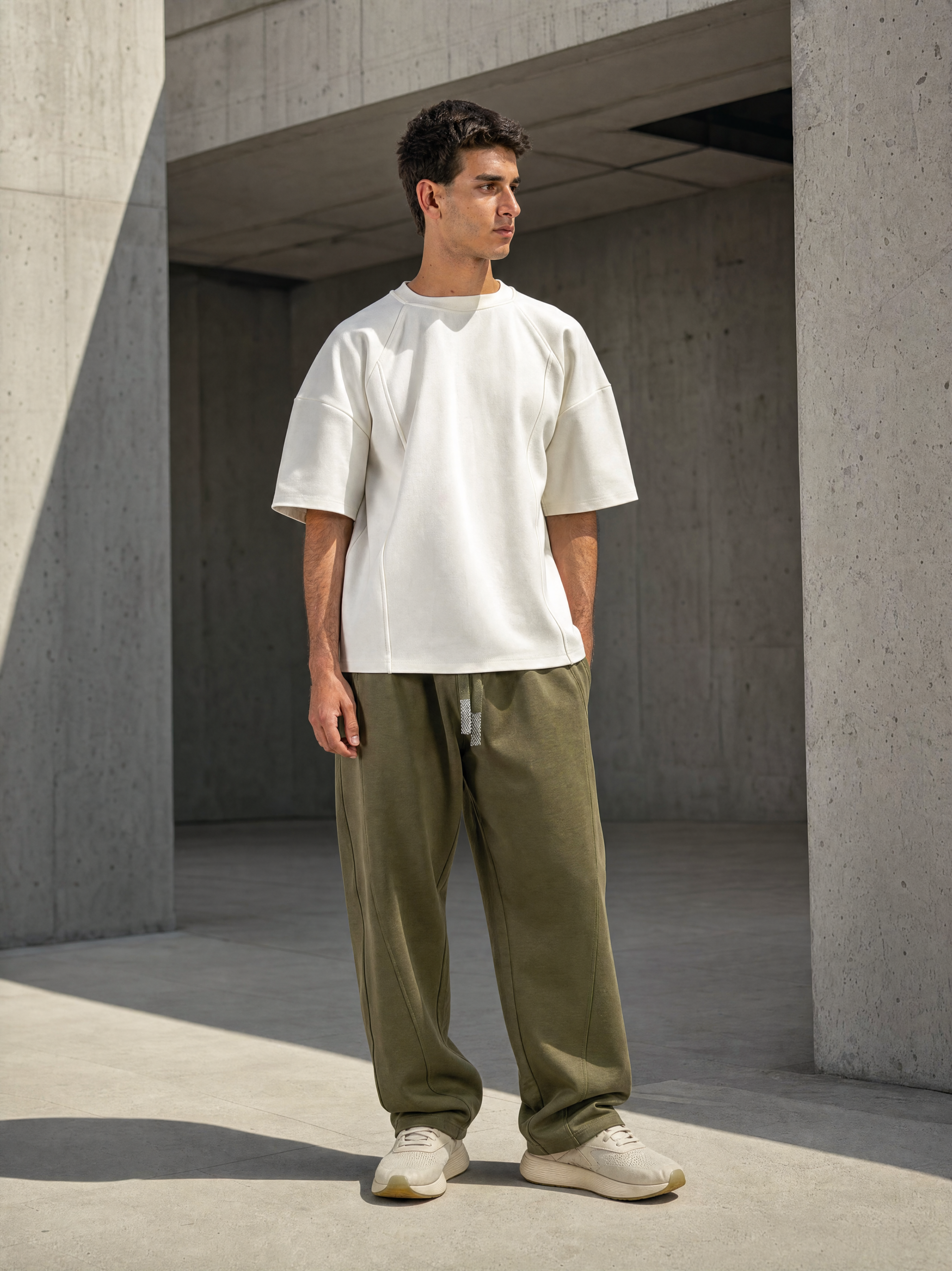 SIGNAL Oversized Tee — Off-White