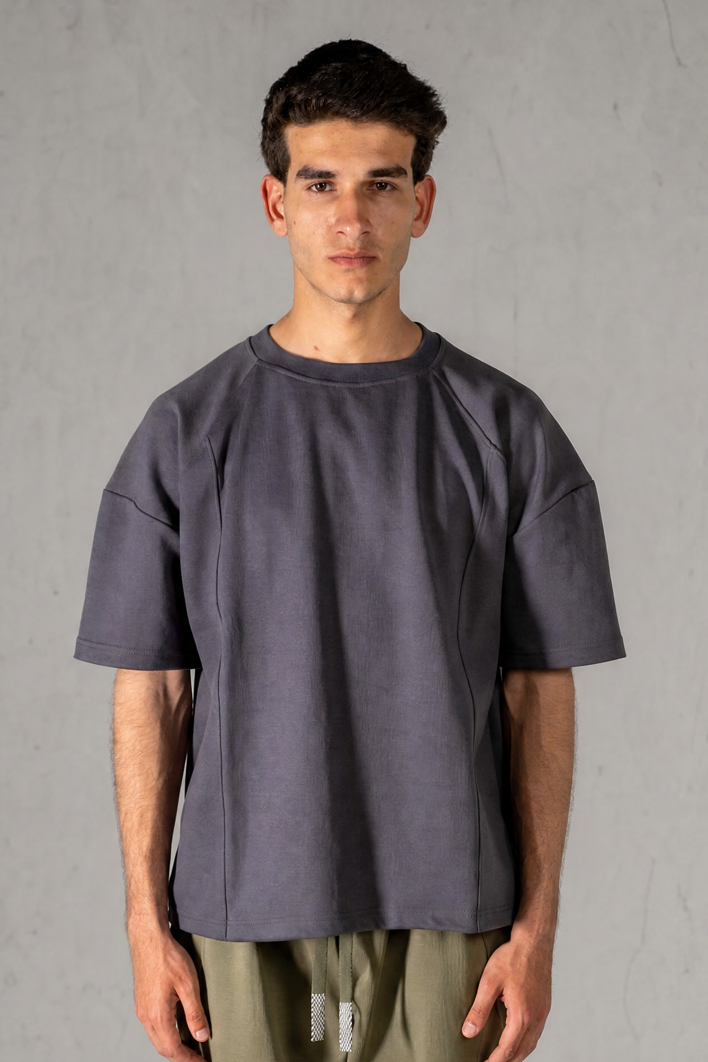 SIGNAL Oversized Tee — Charcoal