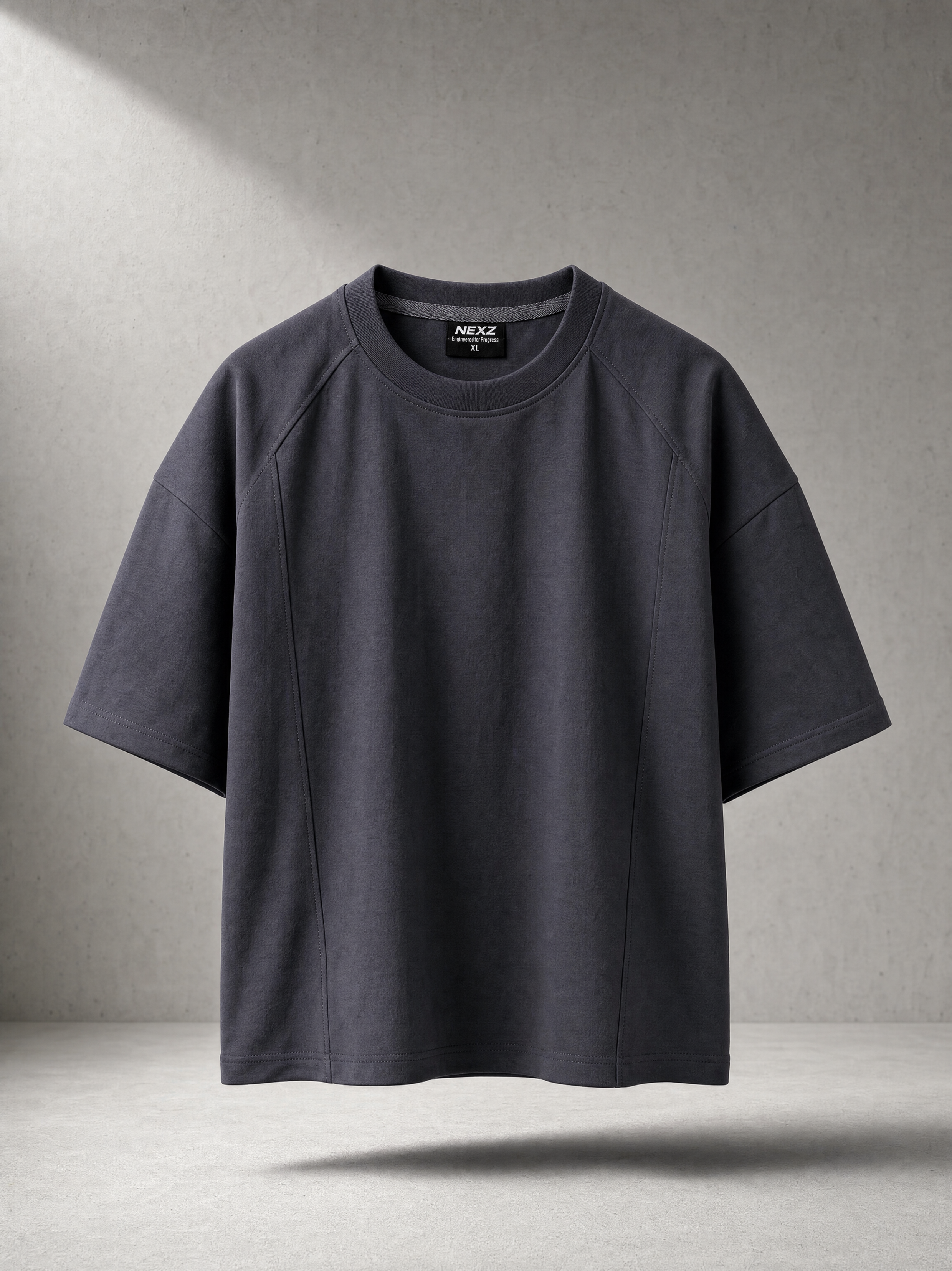 SIGNAL Oversized Tee — Charcoal