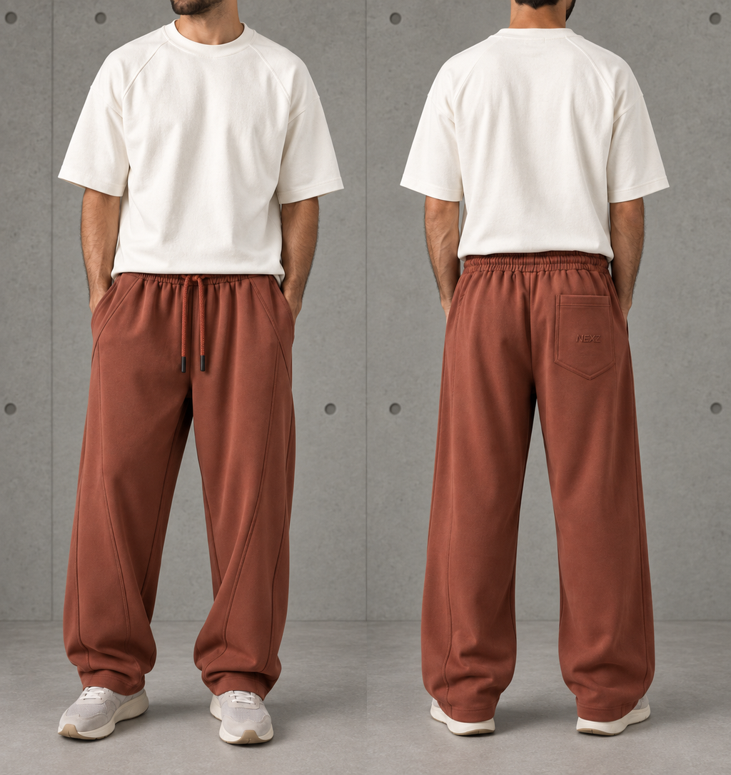 SIGNAL Relaxed Pant — Rust Brown