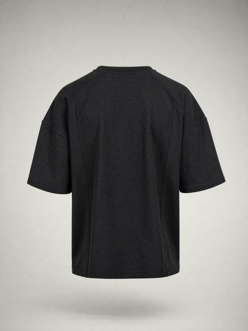 SIGNAL Oversized Tee — Black